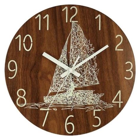 Grande Horloge Murale En Bois Lumineux Pouces Fonction De Veilleuse