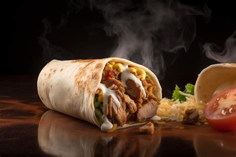 Premium Ai Image Shawarma Professional Food Photography
