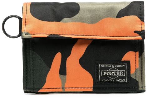 Porter Yoshida Co Camouflage Print Wallet Shopstyle