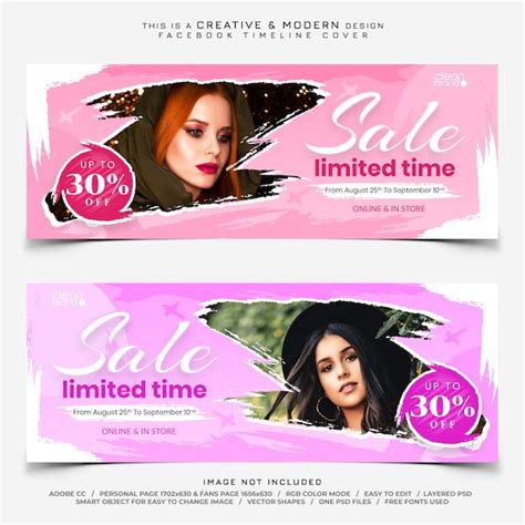 Premium Psd Sale Fashion Facebook Timeline Cover Banner