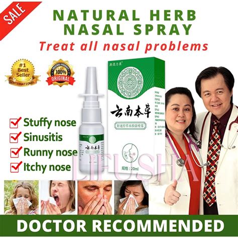 Lifusha Sinusitis Spray Herbal Nasal Spray Chronic Allergic Rhinitis