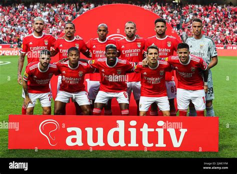 SL Benfica squad during the Portuguese League football match between SL ...