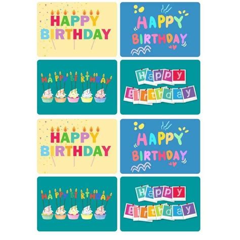 Happy Birthday Stickers Large | My Sister & i | English Theme