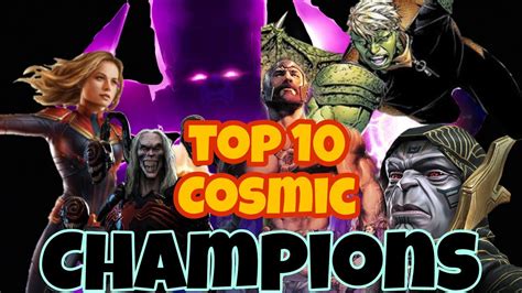 Top 10 Cosmic Champions December 2022 Ingame Mcoc Youtube