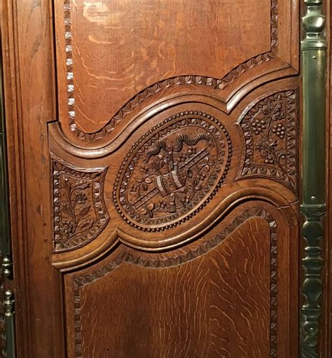 Proantic Armoire Normande De Mariage En Chêne 19ème