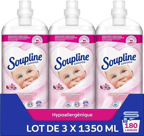 SOUPLINE Liquide Adoucissant Concentré Soupline Hypoallergénique