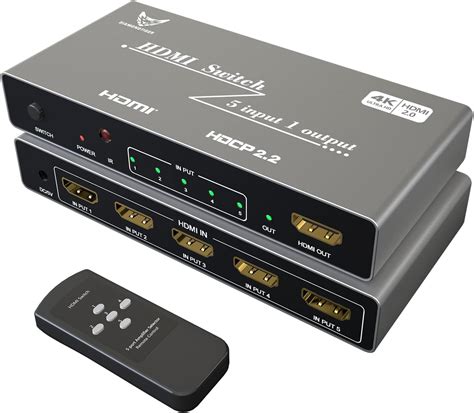 Amazon HDMI Switch SGEYR 5x1 HDMI Switcher 5 In 1 Out HDMI Switch