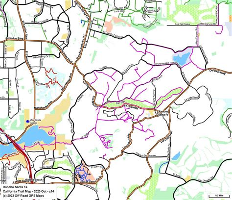 Rancho Santa Fe - California Trail Map