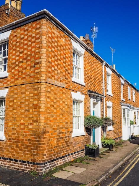 Premium Photo Hdr A Row Of Terraced Houses