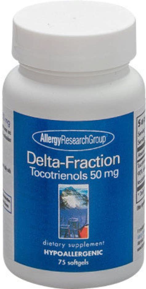 Delta Fraction Tocotrienols 50mg 75 Softgels Allergy Research