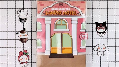 Paperdiy How To Make Sanrio Hotel Squishy Book Diy Sanrio Hotel