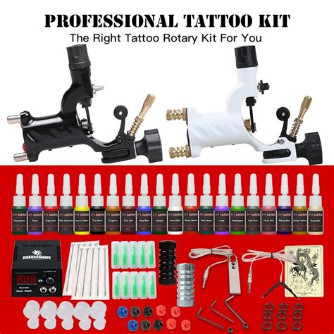 Aliexpress.com : Buy Beginner Tattoo Starter Kits 2 Rotary Tattoo ...