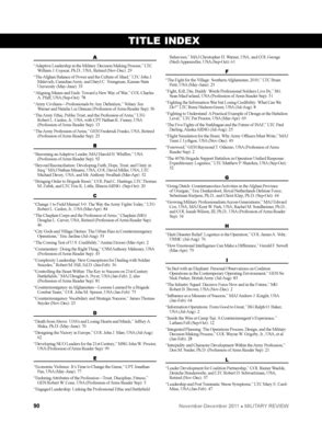 Fillable Online Usacac Army Title Index Combined Arms Center And Fort