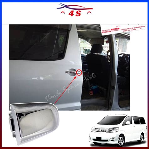 Toyota Genuine Rear Sliding Door Handle Cover Chrome For Toyota