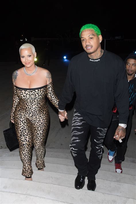 Amber Rose And Alexander Edwards Step Out At The Weeknds Nye Party