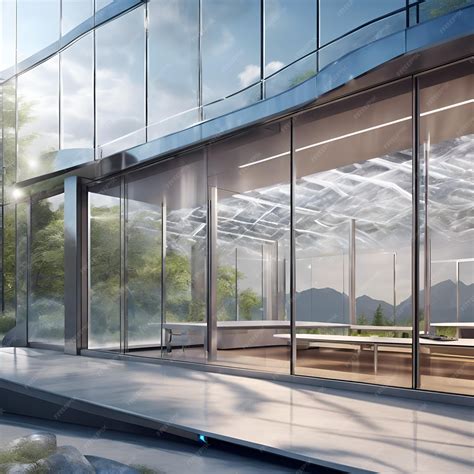 Premium Photo | A futuristic DNA sequencing lab with transparent glass