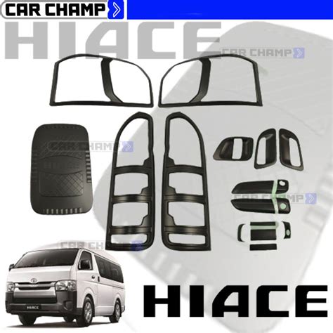 Toyota Hiace Commuter To Combo Set Garnish Cover V Matte