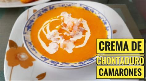 Con Sabor a Pacífico Colombiano Crema de Chontaduro con Camarones