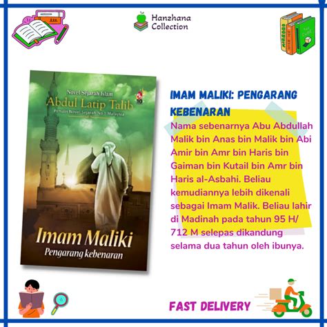 Novel Imam Maliki Pengarang Kebenaran By Abdul Latip Talib Shopee