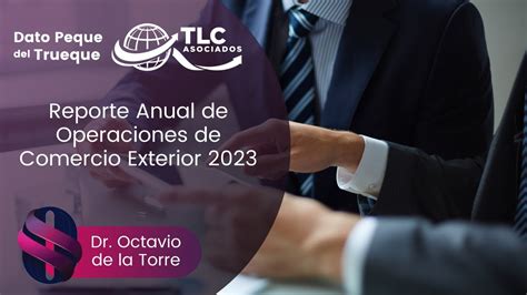 Reporte Anual De Operaciones De Comercio Exterior 2023 YouTube