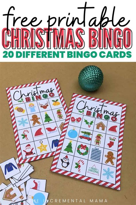 20 Free Printable Christmas Bingo Cards - The Incremental Mama