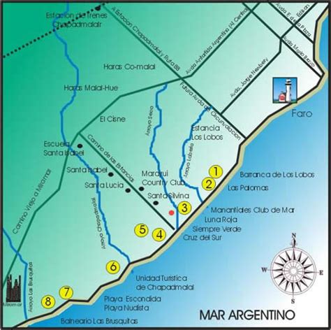 Mar del Plata Mapa Imagen | Mapa de Argentina Completo