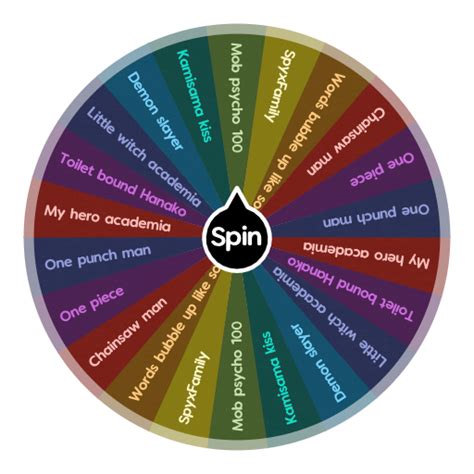 Anime Moviesandseries 🥰😍😘🤪😎 Spin The Wheel App