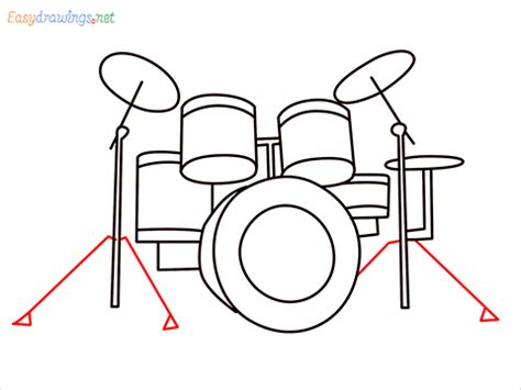 How To Draw A Drum Set Step By Step 12 Easy Phase