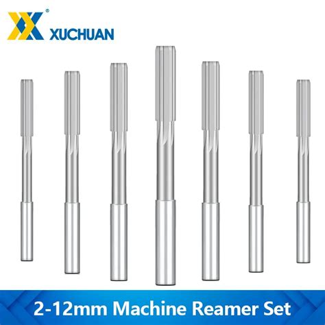 2 12mm Machine Reamer Set H7 HSS Straight Shank Milling Chucking Reamer