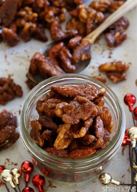 Sweet Spicy And So Addictive Slow Cooker Candied Nuts Couldnt Be