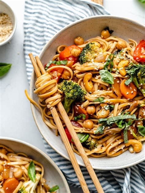 30 Minute Vegan Stir Fry Noodles Ambitious Kitchen