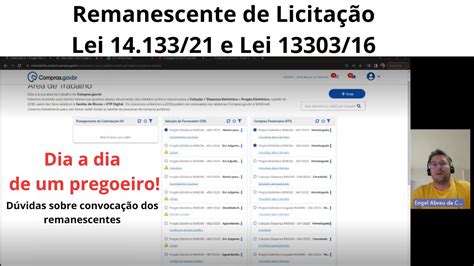 Remanescente de Licitação conforme Lei 14 133 21 e Lei 13 303 16