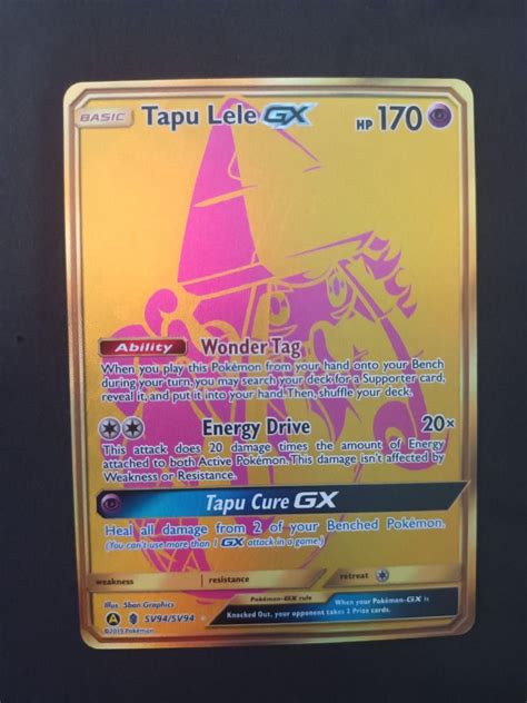 Tapu Koko Gx Tapu Lele Gx Shiny Vault Secret Rare Hidden Fates