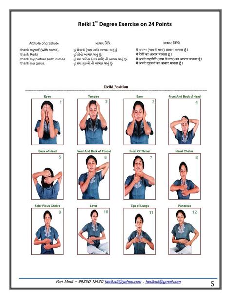 Reiki Hand Position On Points Level Part Posted By Hari R