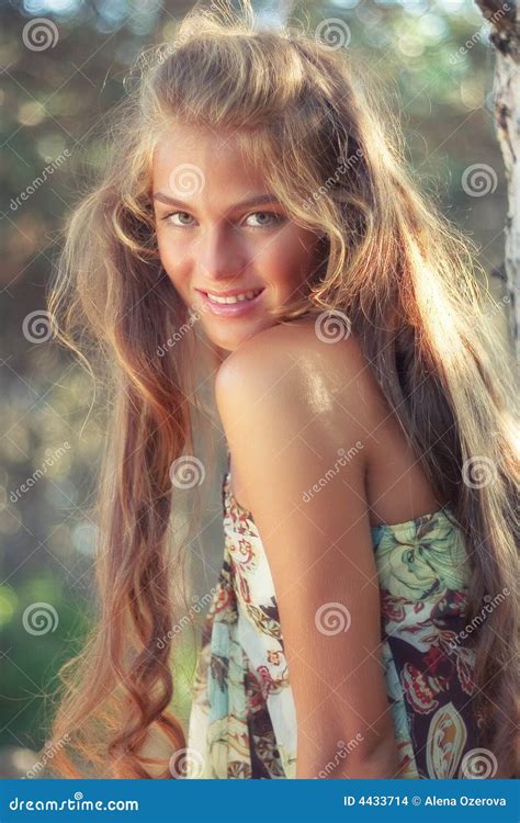 Woodland Nymph Stock Photo Image Of Eyes Looking Fashion