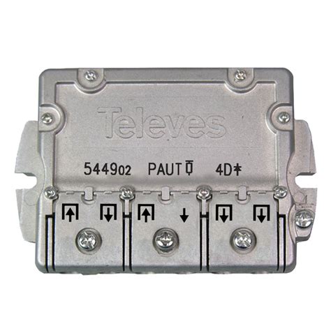 Repartidor Con PAU 5 2400MHz Conector EasyF 4 Salidas 9 7 5dB Televes