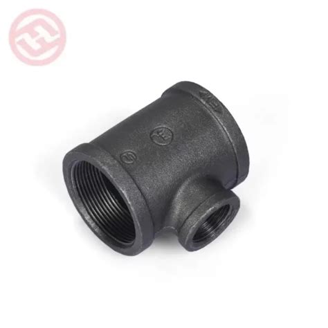 China Malleable Threaded Fittings Malleable Iron R Reducing Tee Npt