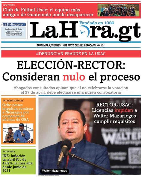 Diario La Hora On Twitter Portadadehoy Elecci N Rector Consideran