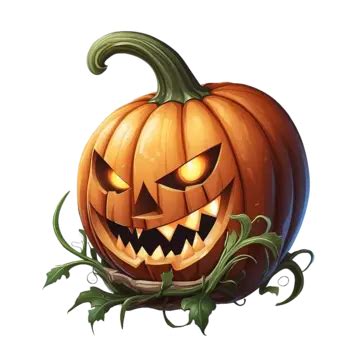 Ilustraci N De Una Calabaza De Halloween Con Cara De Miedo Sobre Fondo