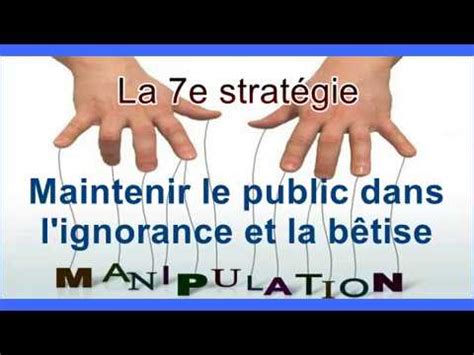 Strat Gies De Manipulation De Masse E Maintenir Le Public Dans L