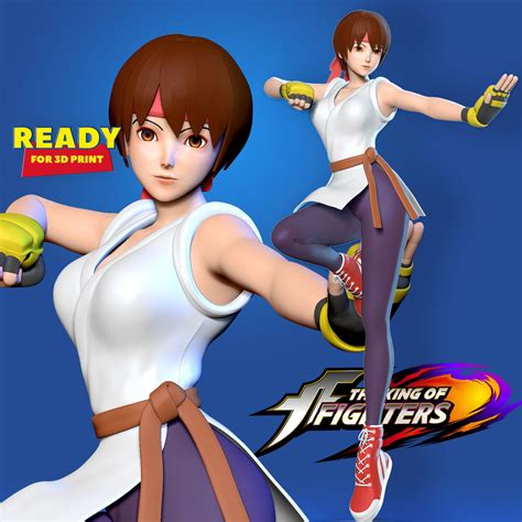 3d Printable Model Yuri Sakazaki King Of Fighters Fanart