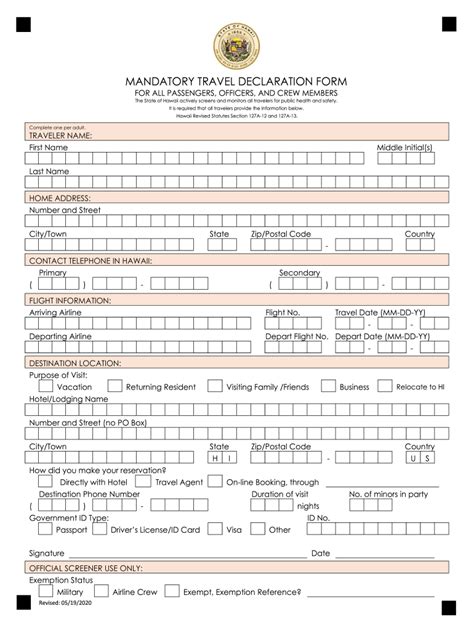 Hawaii Customs Form Online Complete With Ease AirSlate SignNow