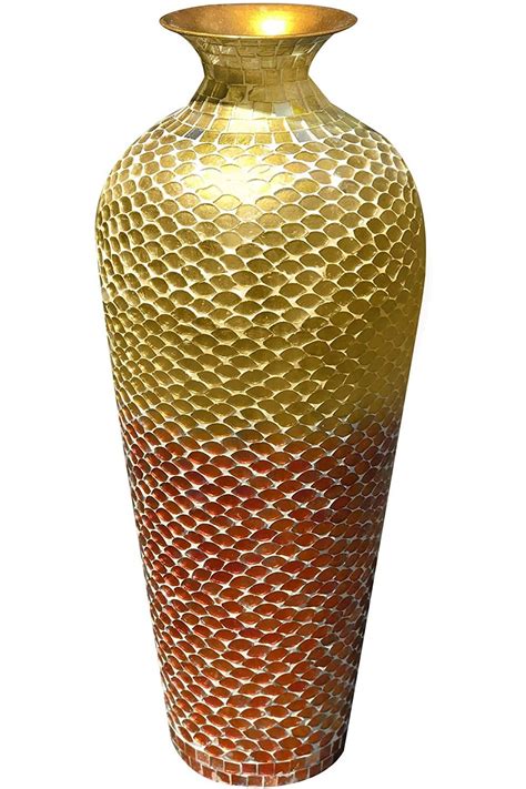 Decorshore Bella Palacio Collection Decorative Mosaic Vase Tall In