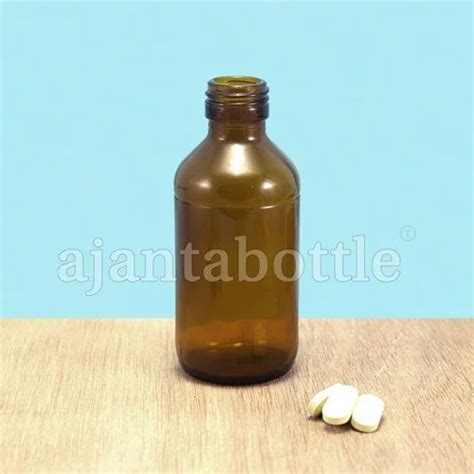 Pharma Amber Glass Bottle 100 Ml Ring At Rs 4 65 Piece Amber Colour