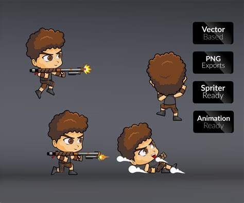 Free Game Art 2d Hardy Boy 2d Game Character Sprite Game Art Partners