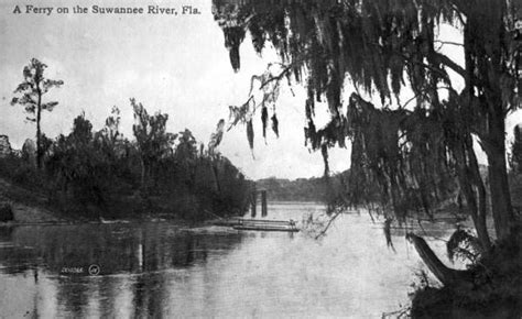 Florida Memory A Ferry On The Suwannee River Fla