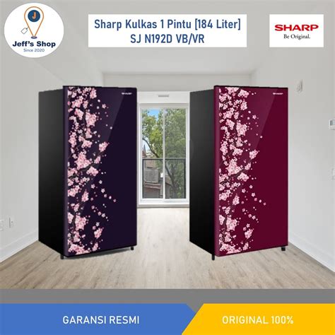 Jual Sharp Kulkas Pintu Kirei Iii Sakura Series Liter Sj N D