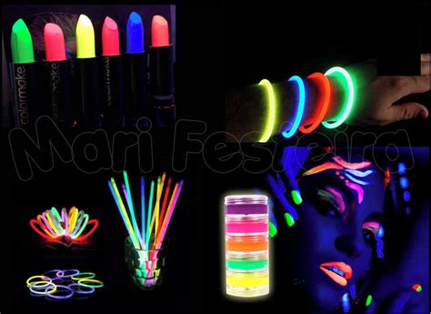 Kit Adere Os Festa Neon Brilha Na Luz Negra Balada Elo