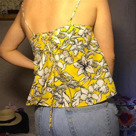 Tops Bright Yellow Flowy Top Poshmark