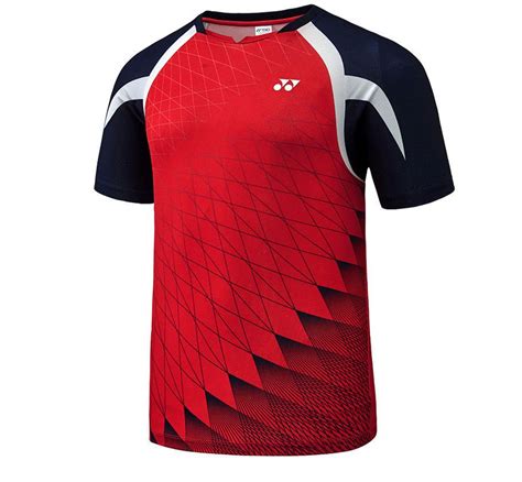 Yonex F W Collection Men S Badminton Round T Shirts Red Clothing NWT